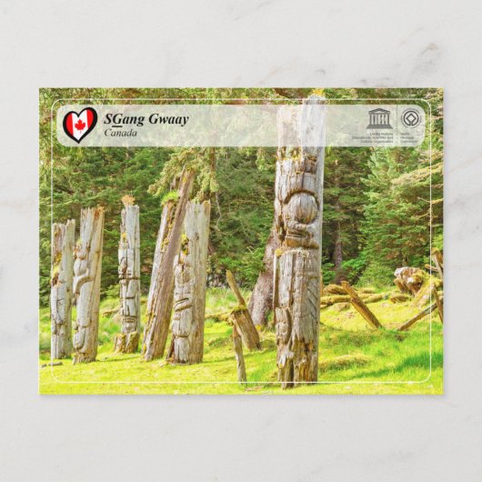 UNESCO WHS - SGang Gwaay Briefkaart (Voorkant)