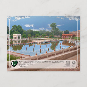 UNESCO WHS - Shalamar Gardens - ش ا م ا     Briefkaart