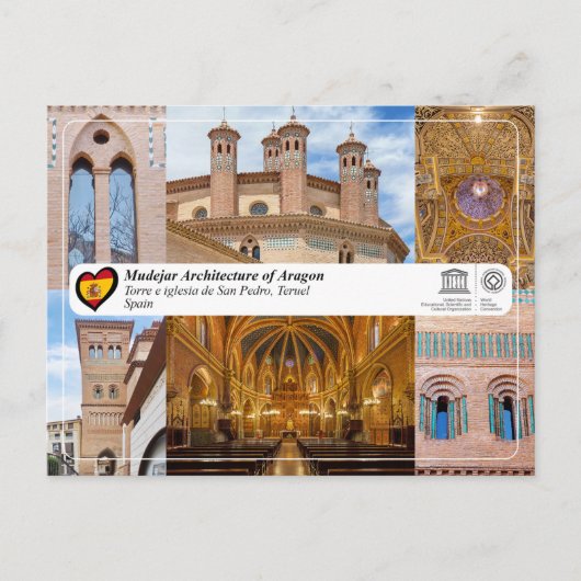 UNESCO WHS - Torre de Iglesia de San Pedro Briefkaart (Voorkant)