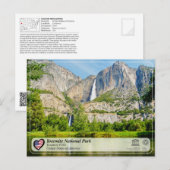 UNESCO WHS - Yosemite NP - Yosemite Falls Postcard Briefkaart (Voorkant / Achterkant)