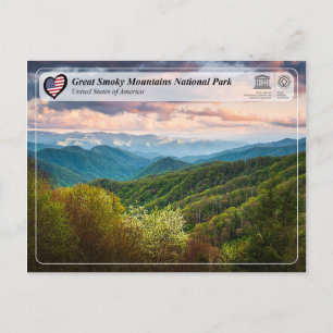 UNESCO WHV - Nationaal Park Grote Smoky Mountains Briefkaart