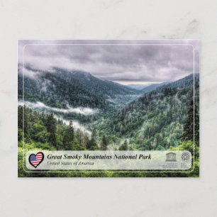 UNESCO WHV - Nationaal Park Grote Smoky Mountains Briefkaart