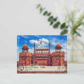 UNESCO WHV - Red Fort Complex - ला ल ला Briefkaart (Staand voorkant)