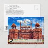 UNESCO WHV - Red Fort Complex - ला ल ला Briefkaart (Voorkant / Achterkant)