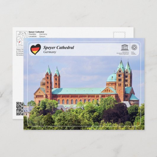 UNESCO WHV - Speyer Cathedraal Briefkaart (Voorkant / Achterkant)