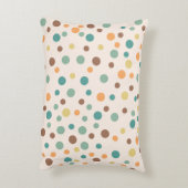 Uneven Scattered Polka Dot Vector Naadloos Patroon Accent Kussen (Achterkant (Verticaal))