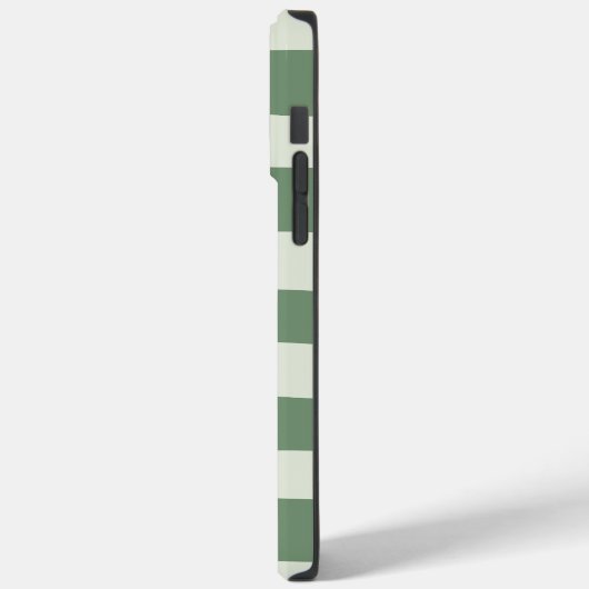 Uneven Stripes - groen Case-Mate iPhone Case (Achterkant / Links)