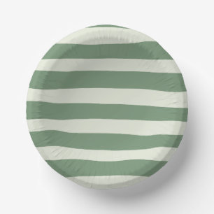 Uneven Stripes - groen Papieren Kommen