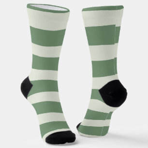 Uneven Stripes - groen Sokken