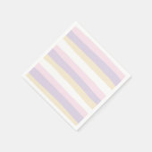 Uneven Stripes - Pastel Roze, Geel en Paars Servet (Hoek)