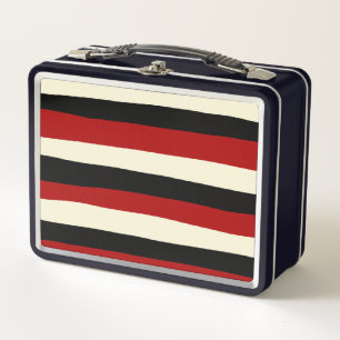 Uneven Stripes - Rood en crème