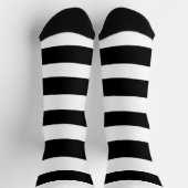 Uneven Stripes - zwart en wit Sokken (Top)