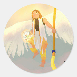 Unexpected buddy ronde sticker