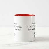 Unfiltered Thoughts Coffee mok (Center)