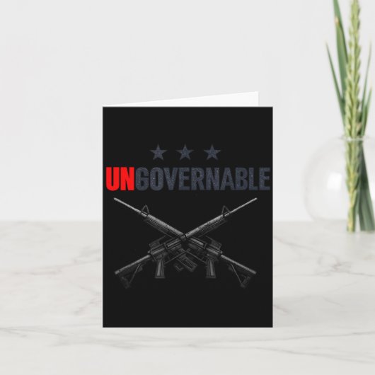 Ungovernable Shirts  Kaart (Voorkant)