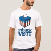 Unhack le T-shirt des hommes de vote (Devant)