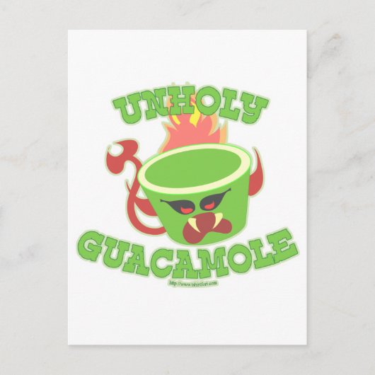 Unholy Guacamole Briefkaart (Voorkant)