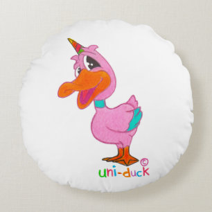 Uni Duck Pillow Rond Kussen