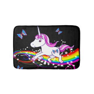 Uni tapis de bain d'arc-en-ciel