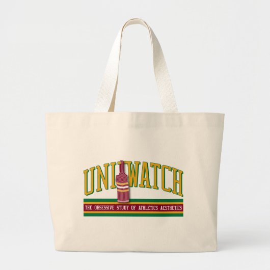 Uni Watch Bag Grote Tote Bag (Voorkant)