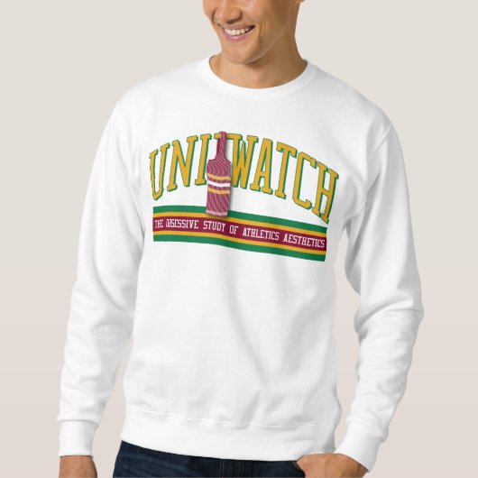 Uni Watch Sweatshirt (wit) (Voorkant)