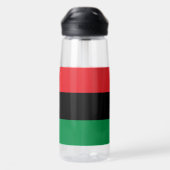 Unia Symbol & Pan African Flag, Kwanzaa Waterfles (Achterkant)