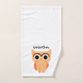 UnibrOwl | Funny Cute Eyebrows Owl Handdoek (Handdoek)