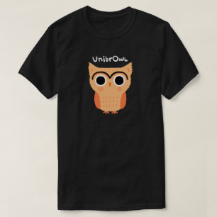 UnibrOwl   Funny Cute Eyebrows Owl T-shirt