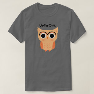 UnibrOwl Funny Cute Eyebrows Owl T-shirt