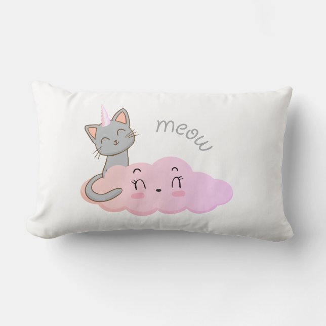 unicat cloud meow coussin (Recto)