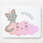 Unicat Cloud Meow Mouse Pad Muismat (Voorkant)