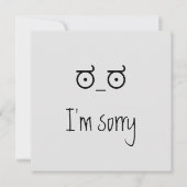 Unicode im sorry kaart. Dank u kaart (Voorkant)
