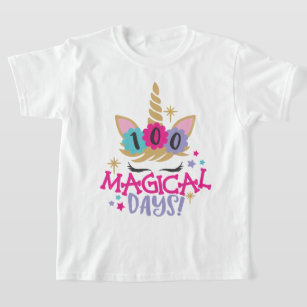 Unicorn 100 Magical Days of School T-Shirt