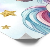 Unicorn 1st Birthday Milestone Poster (Coin)