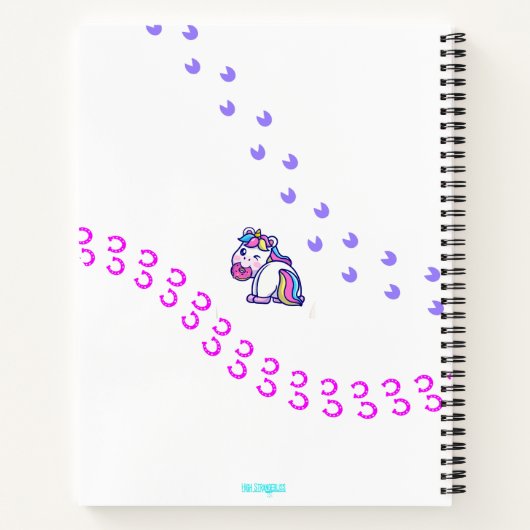 Unicorn 2 I AM Enough notitieboek (Achterkant)