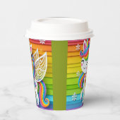 Unicorn 4 papieren bekers (Links)