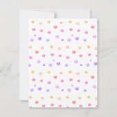 Unicorn 7e anniversaire fête Invitation (Dos)