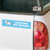 Unicorn aan boord bumpersticker (Op Truck)