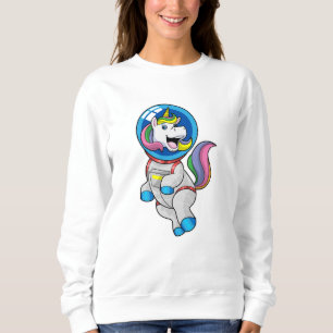 Unicorn als astronaut in de ruimte trui