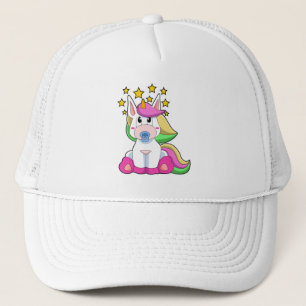 Unicorn als Baby met Pacifier Trucker Pet