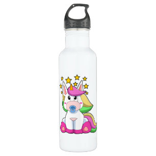 Unicorn als Baby met Pacifier Waterfles