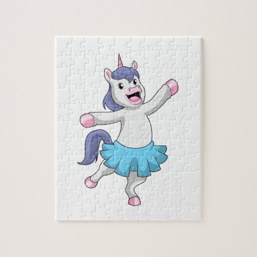 Unicorn als Ballerina in Ballet Legpuzzel (Verticaal)