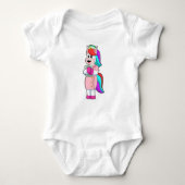 Unicorn als verpleegster romper (Voorkant)