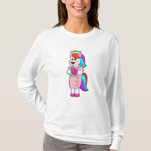 Unicorn als verpleegster t-shirt