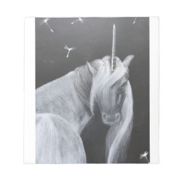 Unicorn and Dandelion notepad Notitieblok