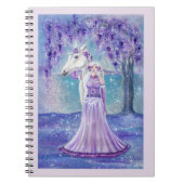 Unicorn and Fairy notebook journal by Renee Lavoie (Devant)
