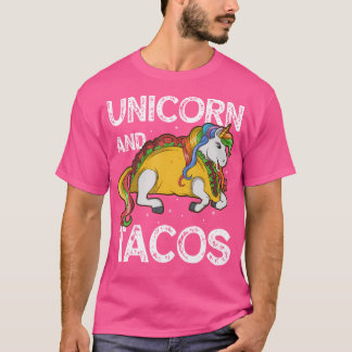 Unicorn And Tacos Rainbow Taco Squad Party T-shirt