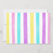 Unicorn Anniversaire Fête Photo Invitation (Dos)