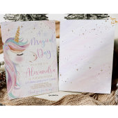 Unicorn Anniversaire Invitation