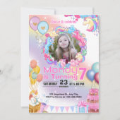 Unicorn Anniversaire Invitation (Devant)